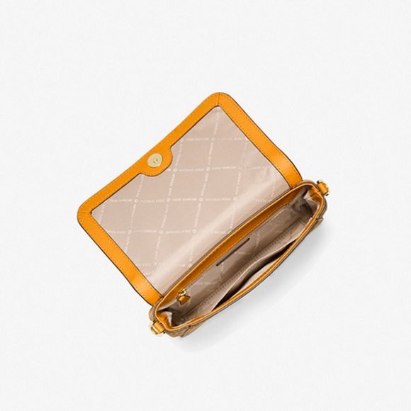 NWT $400 MICHAEL KORS Jet Set Medium Logo Convertible Crossbody Bag Signature - Picture 3 of 11